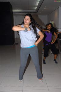 Namitha Rehearsing for Santosham Film Awards