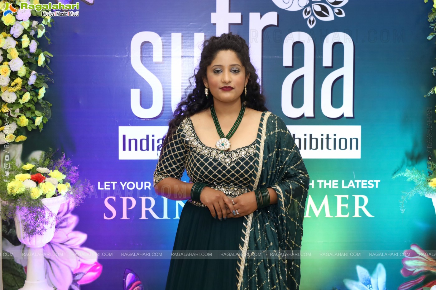 Actress Rashi Singh Inaugurated Sutraa Exhibition at HICC-Novotel, Hyderabad