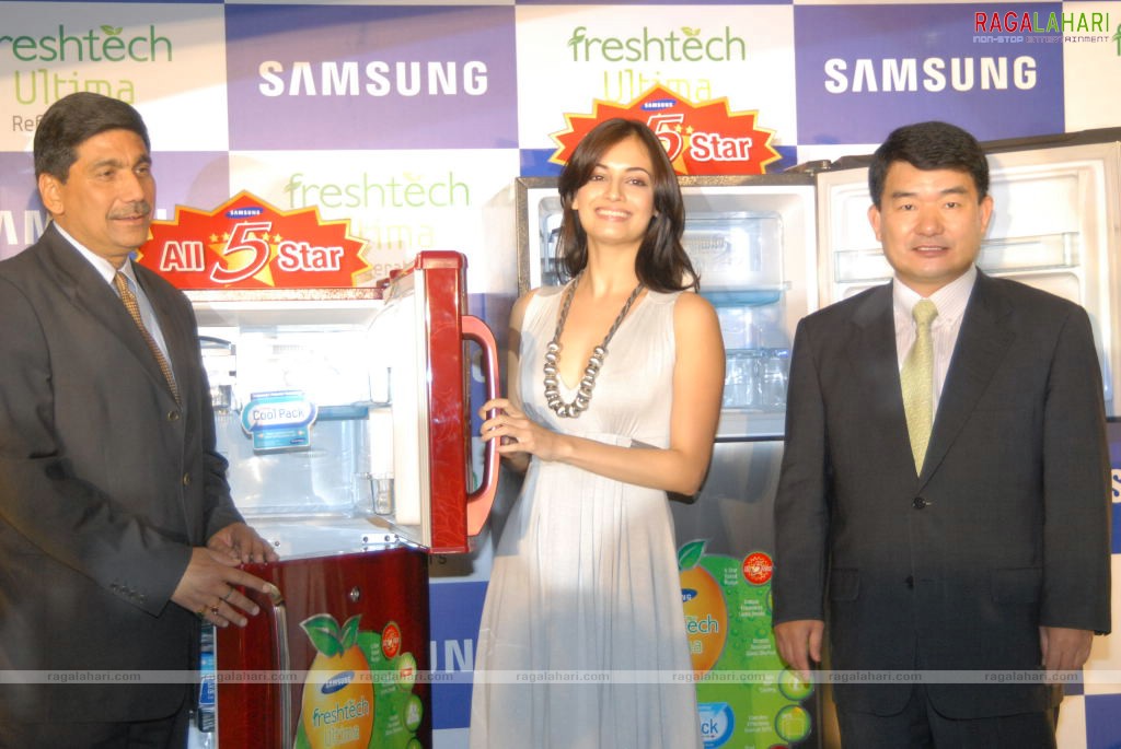 Dia Mirza Launches Samsung Largest 5 Star Refrigerator Range