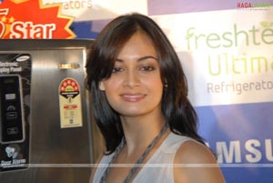 Dia Mirza Launches Samsung Largest 5 Star Refregerator Range