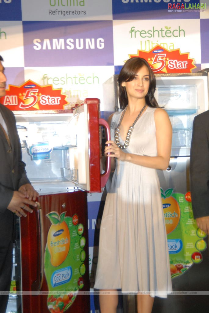 Dia Mirza Launches Samsung Largest 5 Star Refrigerator Range