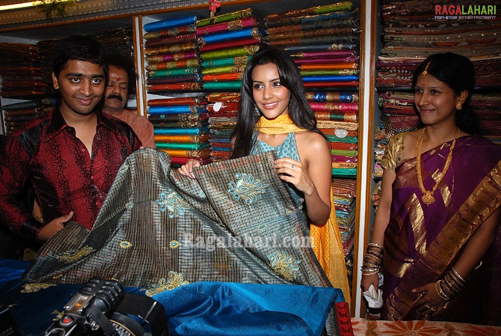 Priya Anand inagurates Prodduturi Silks Showroom at Krishna Nagar