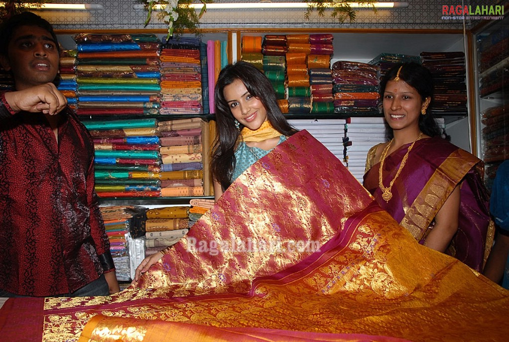 Priya Anand inagurates Prodduturi Silks Showroom at Krishna Nagar