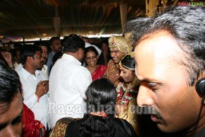 Sabitha Indra Reddy Son Karthik Reddy-Lakshmi Sravanthi Wedding Function