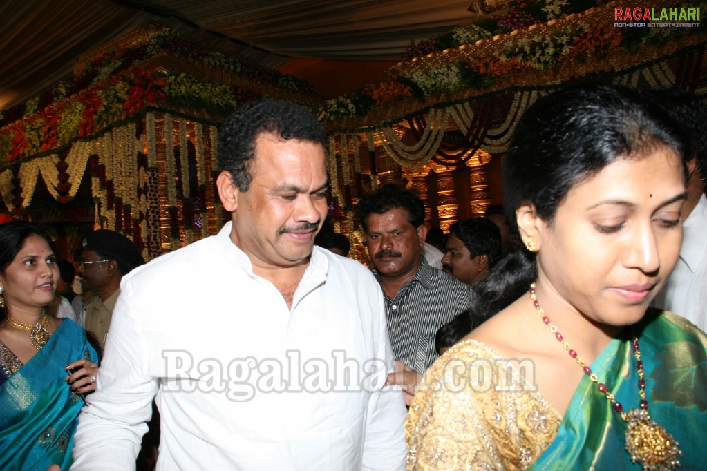 Sabitha Indra Reddy's Son Karthik Reddy-Lakshmi Sravanthi Wedding Function