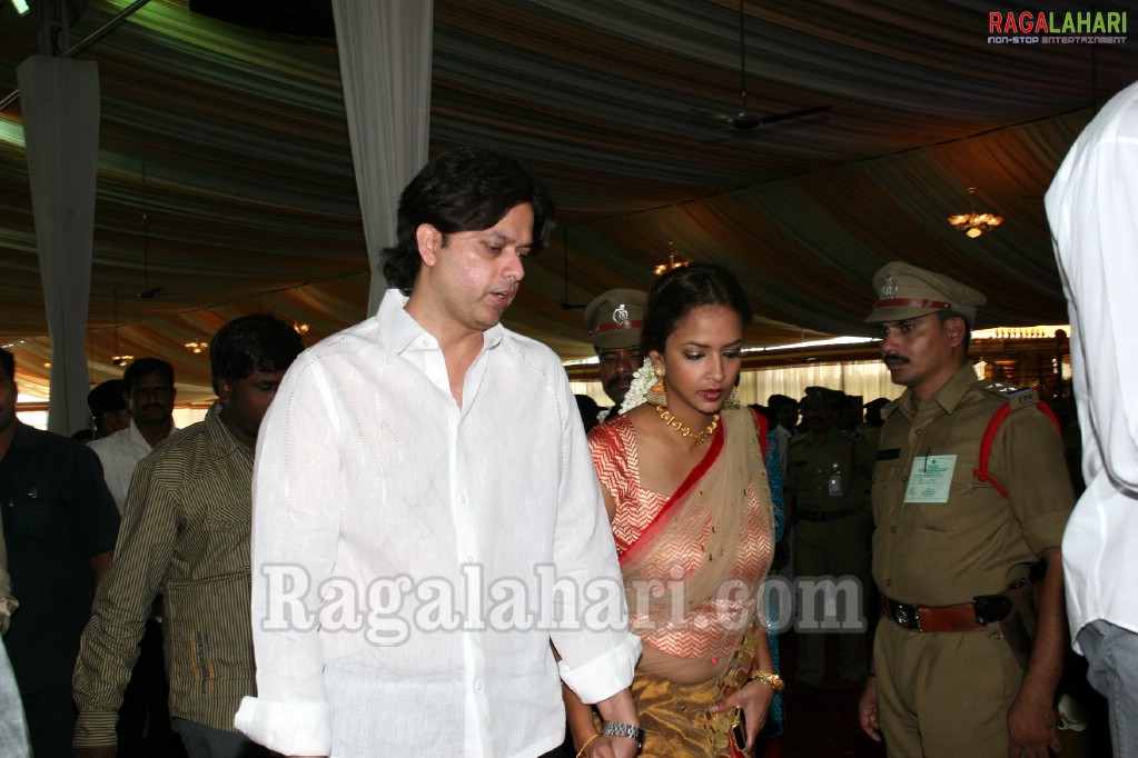 Sabitha Indra Reddy's Son Karthik Reddy-Lakshmi Sravanthi Wedding Function