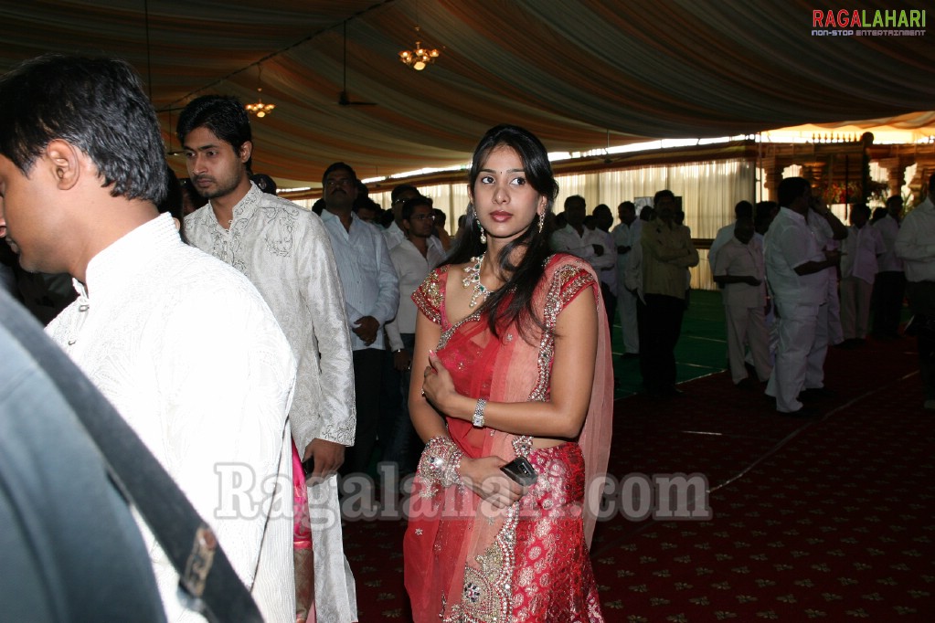Sabitha Indra Reddy's Son Karthik Reddy-Lakshmi Sravanthi Wedding Function
