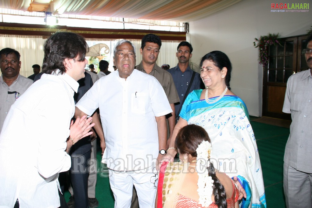 Sabitha Indra Reddy's Son Karthik Reddy-Lakshmi Sravanthi Wedding Function