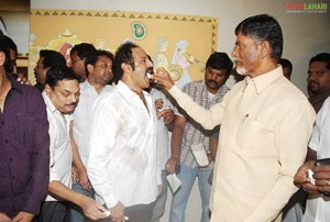 NBK Celebrates Simha Success with Chandrababu Naidu