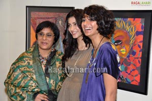 Shruthi Haasan Launches Asher Jay Art Exhibition at Taj Deccan