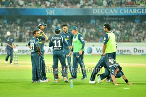 Deccan Chargers-Kings XI Punjab Cricket Matct at Uppal Stadium