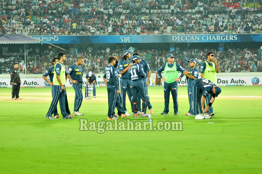 IPL4 Deccan Chargers Vs. Kings XI Punjab Cricket Match at Uppal Stadium