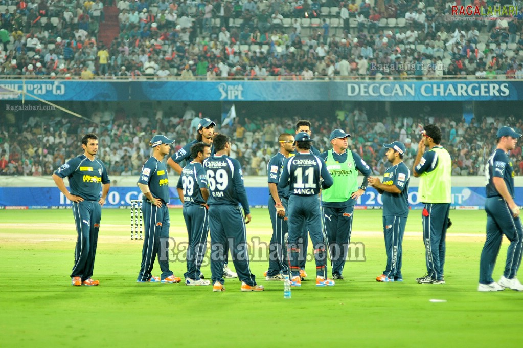 IPL4 Deccan Chargers Vs. Kings XI Punjab Cricket Match at Uppal Stadium