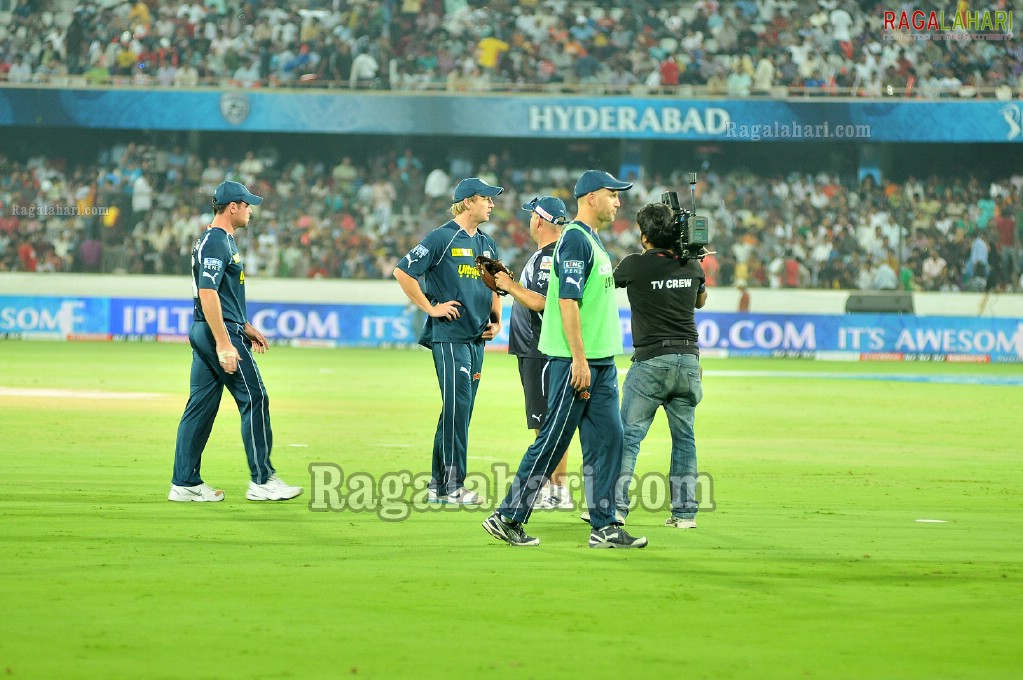 IPL4 Deccan Chargers Vs. Kings XI Punjab Cricket Match at Uppal Stadium