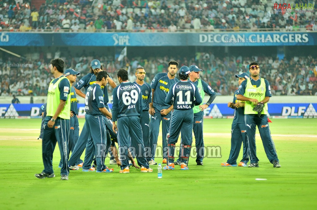 IPL4 Deccan Chargers Vs. Kings XI Punjab Cricket Match at Uppal Stadium