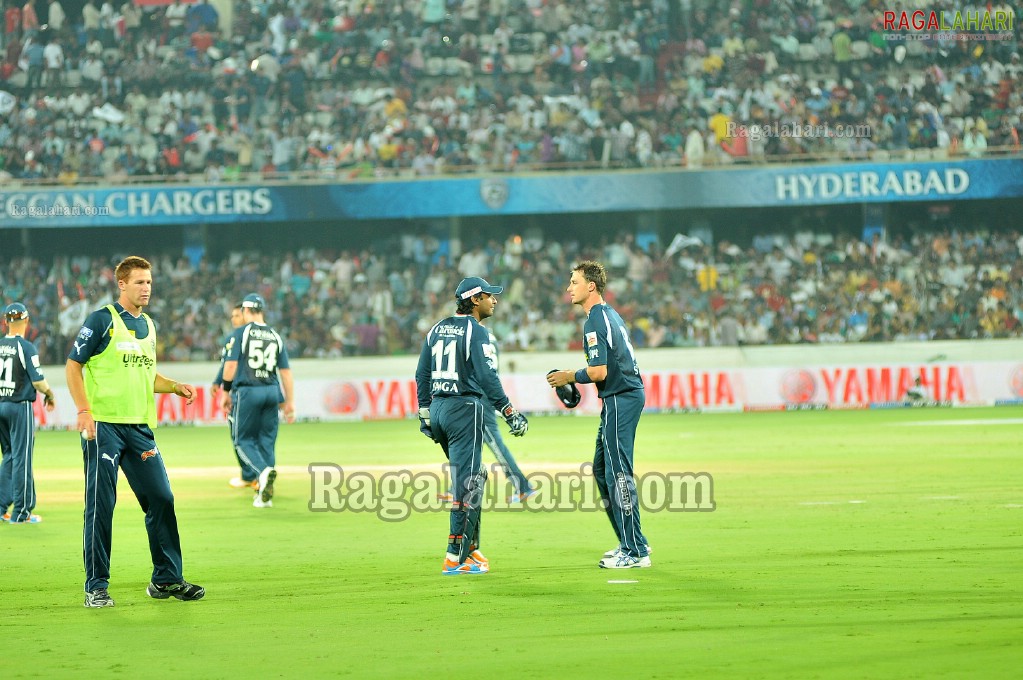 IPL4 Deccan Chargers Vs. Kings XI Punjab Cricket Match at Uppal Stadium