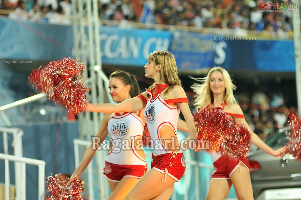 IPL4 Deccan Chargers Vs. Kings XI Punjab Cricket Match at Uppal Stadium