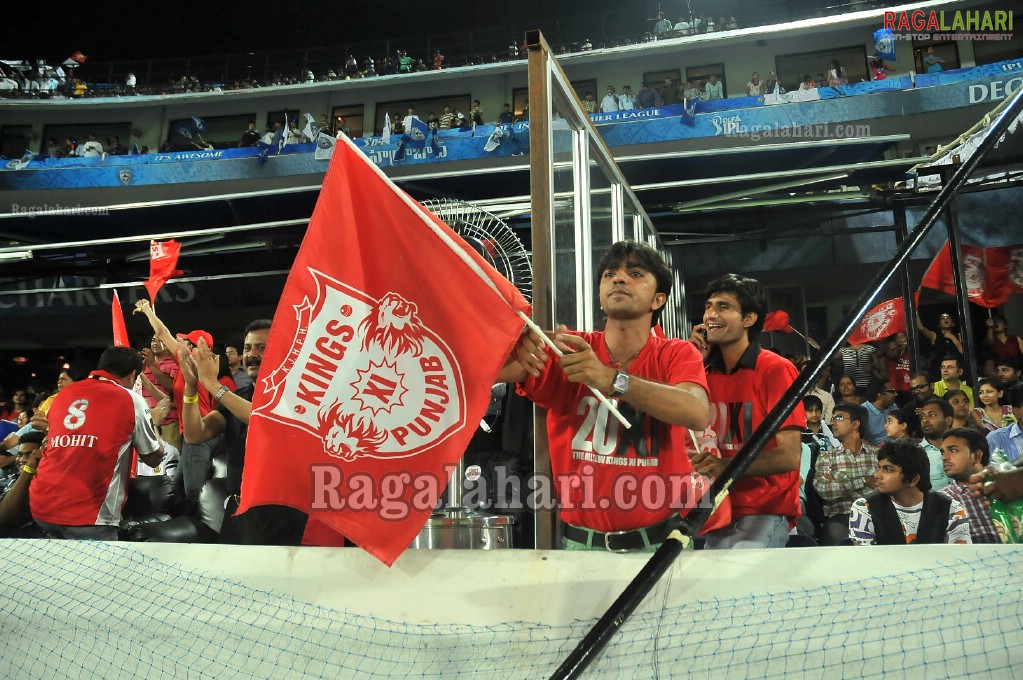 IPL4 Deccan Chargers Vs. Kings XI Punjab Cricket Match at Uppal Stadium