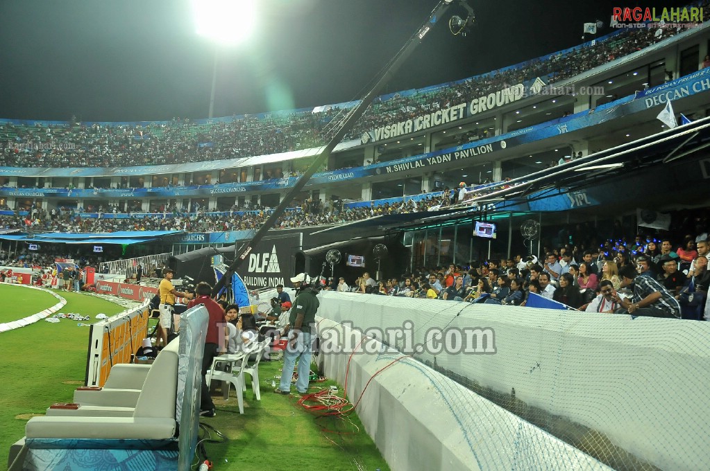 IPL4 Deccan Chargers Vs. Kings XI Punjab Cricket Match at Uppal Stadium