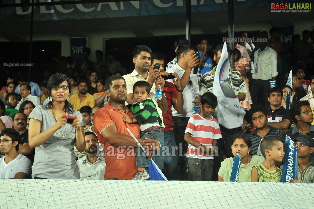 IPL4 Deccan Chargers Vs. Kings XI Punjab Cricket Match at Uppal Stadium