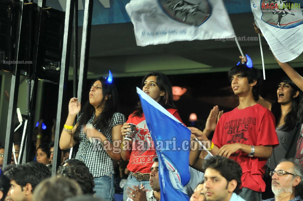 IPL4 Deccan Chargers Vs. Kings XI Punjab Cricket Match at Uppal Stadium