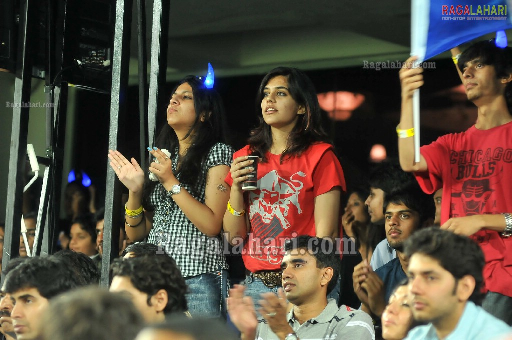 IPL4 Deccan Chargers Vs. Kings XI Punjab Cricket Match at Uppal Stadium