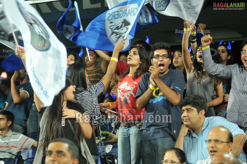 IPL4 Deccan Chargers Vs. Kings XI Punjab Cricket Match at Uppal Stadium