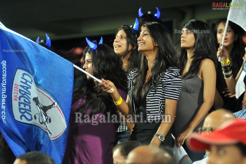 IPL4 Deccan Chargers Vs. Kings XI Punjab Cricket Match at Uppal Stadium