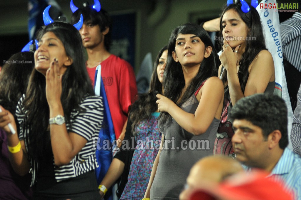 IPL4 Deccan Chargers Vs. Kings XI Punjab Cricket Match at Uppal Stadium