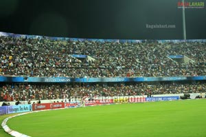 Deccan Chargers-Kings XI Punjab Cricket Matct at Uppal Stadium