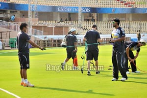 Deccan Chargers Team 2011 Practice for IPL4