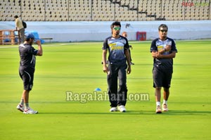 Deccan Chargers Team 2011 Practice for IPL4