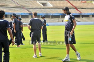 Deccan Chargers Team 2011 Practice for IPL4