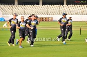 Deccan Chargers Team 2011 Practice for IPL4