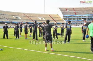 Deccan Chargers Team 2011 Practice for IPL4