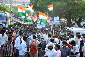 Mohan Babu's Rally in Tirupati Supporting Anna Hazare