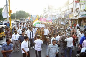 Mohan Babu's Rally in Tirupati Supporting Anna Hazare