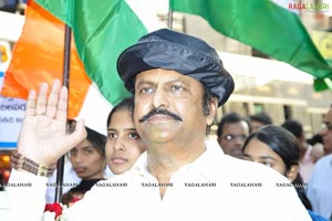 Mohan Babu's Rally in Tirupati Supporting Anna Hazare