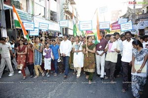 Mohan Babu's Rally in Tirupati Supporting Anna Hazare