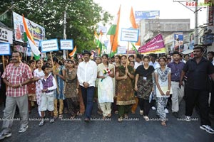 Mohan Babu's Rally in Tirupati Supporting Anna Hazare