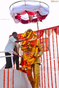 Rajababu Statue Launch at Rajahmundry