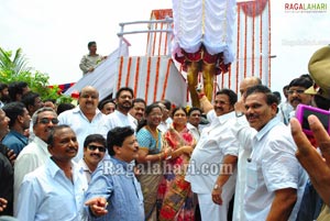 Rajababu Statue Launch at Rajahmundry