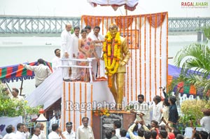 Rajababu Statue Launch at Rajahmundry