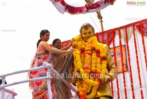 Rajababu Statue Launch at Rajahmundry