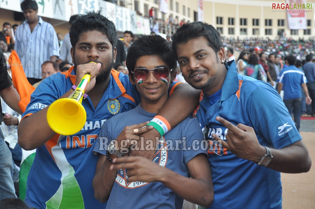 World Cup Cricket 2011 Finals at Gachibowli Stadium, Hyd