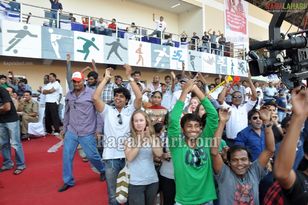 World Cup Cricket 2011 Finals at Gachibowli Stadium, Hyd