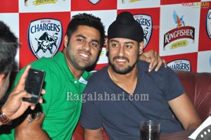 Deccan Chargers 2011 IPL 4 Team at 10D Pub, Hyderabad