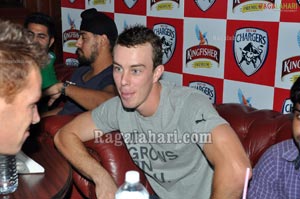 Deccan Chargers 2011 IPL 4 Team at 10D Pub, Hyderabad