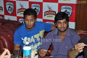 Deccan Chargers 2011 IPL 4 Team at 10D Pub, Hyderabad