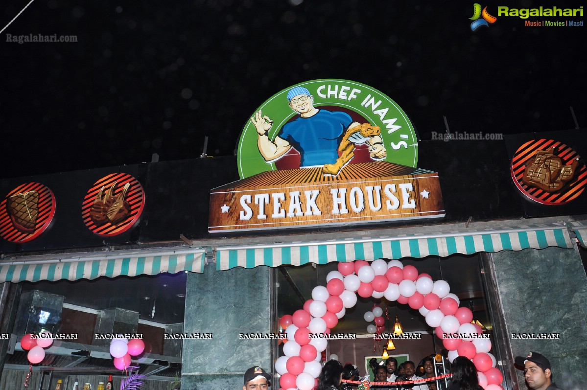 Ram Charan inaugurates Chef Inam's Steak House Restaurant, Hyderabad